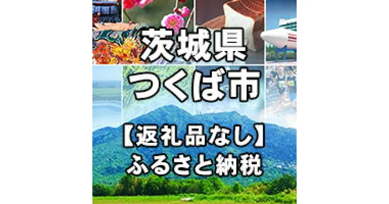 【ふるさと納税】茨城県つくば市への寄付（返礼品はありません）