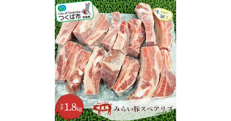 【ふるさと納税】村下商事シリーズ ブランド豚 みらい豚 スペアリブ 1.8kg | 茨城県 つくば市 味麗豚 豚肉 豚 ぶた肉 ポーク 冷凍 骨付き 銘柄豚 焼肉 肉質 肉 お寄せ 人気商品 特別 グルメ 美味しい ギフト 1112327