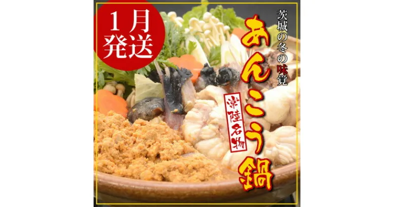 【ふるさと納税】【1月発送】常陸名物　あんこう鍋セット(3～4人前)【配送不可地域：離島】【1276059】