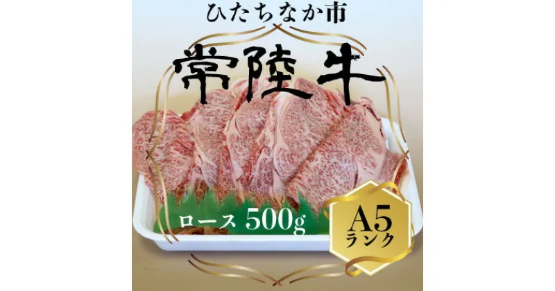 【ふるさと納税】常陸牛(ひたちぎゅう)ロースA5ランク500g【配送不可地域：離島】【1413422】