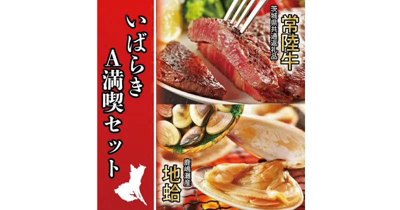 【ふるさと納税】いばらき満喫Aセット BBQ 　貝類　はまぐり　茨城県産常陸牛サーロイン（茨城県共通返礼品） 鹿島灘 鹿嶋市 茨城県産 送料無料（KBL-1）