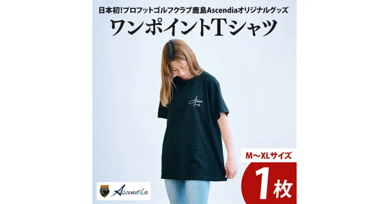 【ふるさと納税】日本初！プロフットゴルフクラブ鹿島Ascendia オリジナルグッズ（ワンポイントTシャツ）【 スポーツ サッカー ゴルフ Tシャツ グッズ 茨城県 鹿嶋市】（KDB-7）