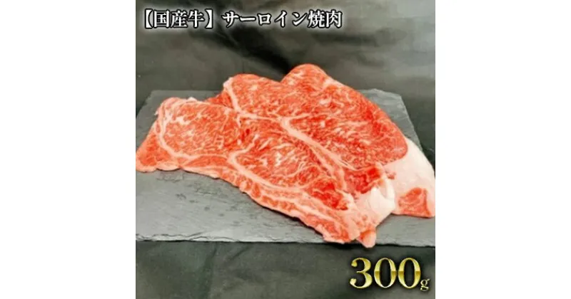 【ふるさと納税】【国産牛】サーロイン焼肉　約300g【牛肉・サーロイン・国産・焼肉・ステーキ・300g】