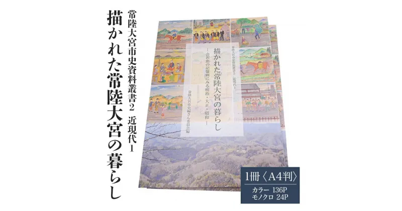 【ふるさと納税】常陸大宮市史資料叢書2 近現代1 描かれた常陸大宮の暮らし 1冊 記憶画 農村の風景 明治・大正・昭和 茨城県 送料無料