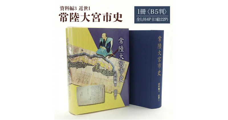 【ふるさと納税】常陸大宮市史 資料編3 近世1 1冊 近世 藩と村 生業 災害 信仰 茨城県 送料無料