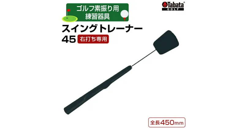 【ふるさと納税】タバタ Tabata スイングトレーナー45 右打ち専用 GV0237 練習 ゴルフ トレーニング グリップ 基本 サポート 茨城県 送料無料