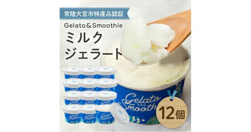 【ふるさと納税】Gelato＆Smoothie ミルクジェラート 12個