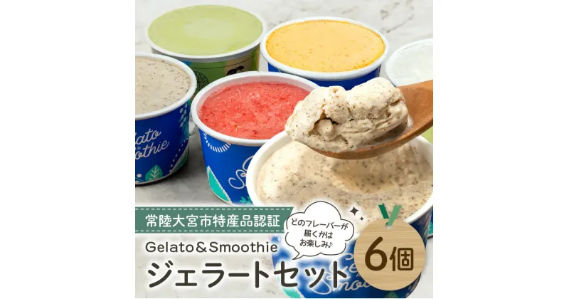 【ふるさと納税】Gelato＆Smoothie ジェラート バラエティセット 6個