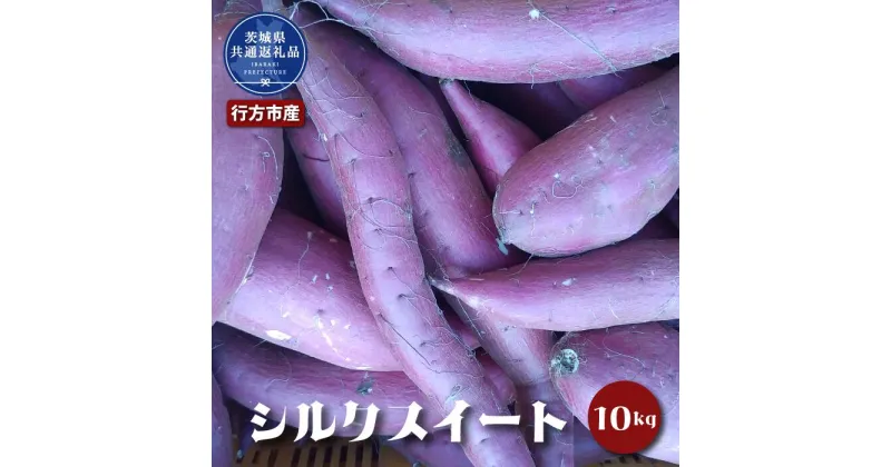 【ふるさと納税】さつまいも シルクスイート 10kg なめらか食感 甘い 焼き芋 ねっとり しっとり 甘みが強い スイーツ 料理 てんぷら スイートポテト お菓子作り 茨城県共通返礼品・行方市産 送料無料