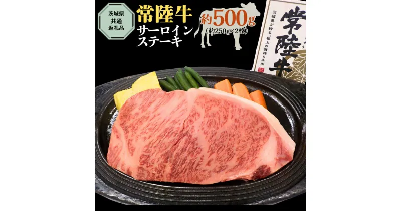 【ふるさと納税】【 常陸牛 】 サーロインス テーキ 約500g ( 茨城県共通返礼品 ) お肉 肉 ブランド牛