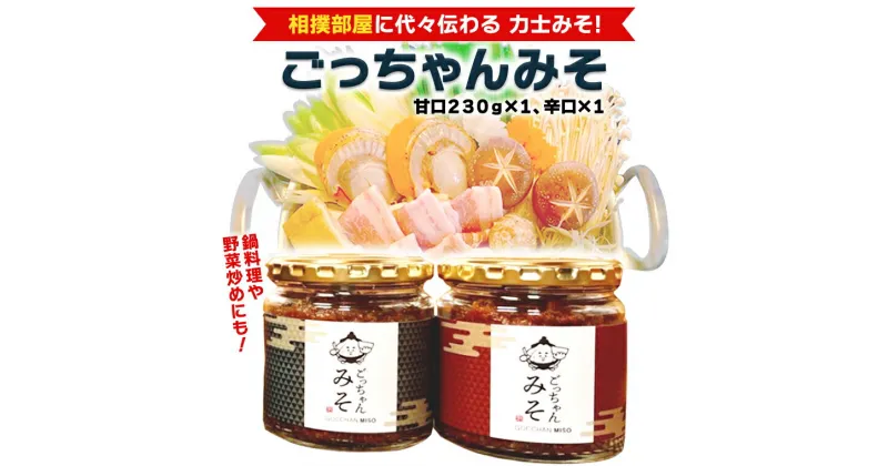 【ふるさと納税】ごっちゃんみそ 味噌 国産 日本産 安心 安全 セット 甘口 辛口 詰め合わせ 詰合せ 調味料