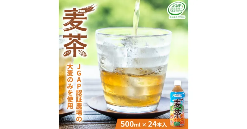 【ふるさと納税】【 JA 北つくば 】 JGAP認証 麦茶 1箱 ( 500ml × 24本 ) JGAP JA お茶 茶 ペットボトル 麦 大麦 二条大麦 ノンカフェイン カフェインゼロ