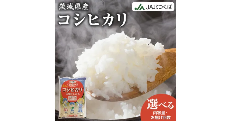 【ふるさと納税】【 JA 北つくば 】 茨城県産 コシヒカリ ( 選べる 内容量 ＆ お届け回数 ) 5kg 10kg 定期便 令和6年産 農協 米 お米 白米 コメ こしひかり 茨城県 精米 新生活 応援