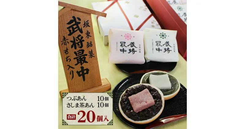 【ふるさと納税】No.028 武将最中 詰合せ 20個入り ／ もなか モナカ 甘党 送料無料 茨城県