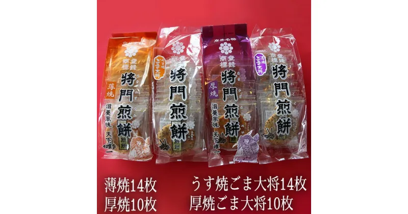 【ふるさと納税】No.239 岩井名物　将門煎餅　どれもこれも全部食べたい！人気商品詰め合わせ ／ シンプル 美味い せんべい 伝統 歯応え 送料無料 茨城県