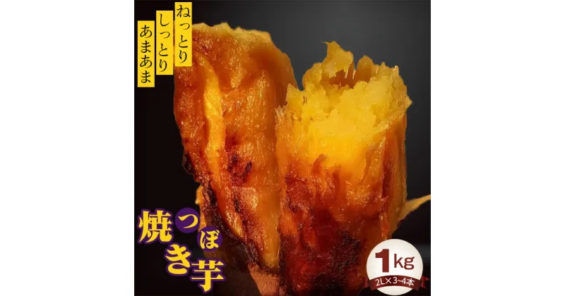 【ふるさと納税】No.394 つぼ焼き芋1kg ／ 紅はるか ねっとり しっとり さつまいも 送料無料 茨城県