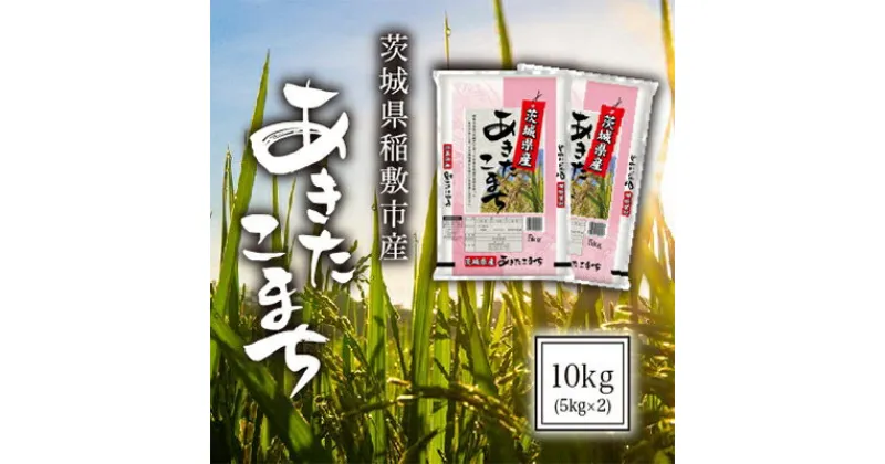 【ふるさと納税】【令和6年産】茨城県稲敷市産あきたこまち10kg(5kg×2)【配送不可地域：離島・沖縄県】【1100669】