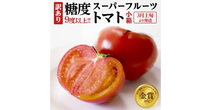 【ふるさと納税】 糖度9度以上 訳あり トマト 【 2025年収穫分 先行予約 】【2025年3月上旬発送開始】《訳あり》 スーパーフルーツトマト 小箱 約800g（7～20玉） 糖度9度以上 トマト とまと 野菜