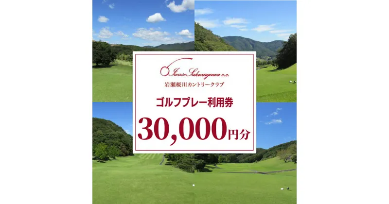 【ふるさと納税】岩瀬桜川カントリークラブ ゴルフプレー利用券30,000円分 茨城県 桜川市 桜川 ゴルフ ゴルフ場 プレー 利用券 チケット 補助券 プレー券