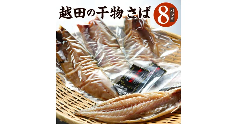 【ふるさと納税】越田の干物 さば 8枚 セット 文化干し 鯖 サバ 文化干し 塩 干物 神栖市 茨城県 送料無料