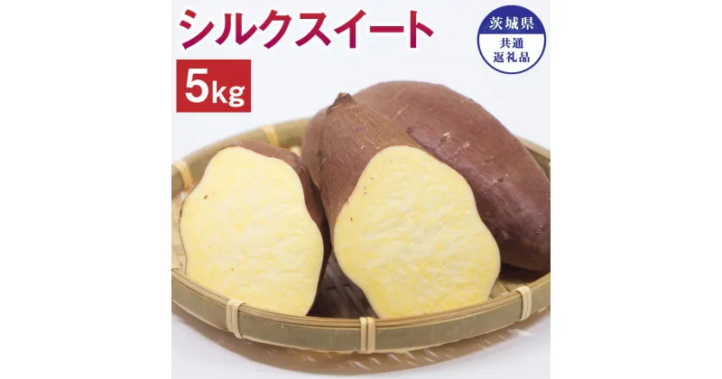 【ふるさと納税】茨城県産 さつまいも シルクスイート 5kg 茨城県共通返礼品 水戸市 ひたちなか市 鹿嶋市 行方市 大洗町 芋 いも 神栖市 送料無料【2024年10月下旬発送開始】