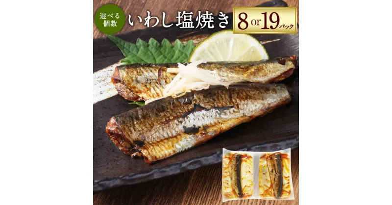 【ふるさと納税】【選べる内容量】いわし塩焼き 約30g×8P（16食）もしくは 約30g×19P（38食）いわし イワシ 鰯 魚 塩焼き 焼き魚 焼魚 常温保存 お取り寄せ 茨城県 神栖市 送料無料