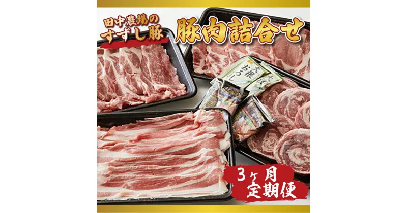 【ふるさと納税】 3ヵ月定期便 【田中農場のすずし豚】 豚肉詰合せ｜M-1