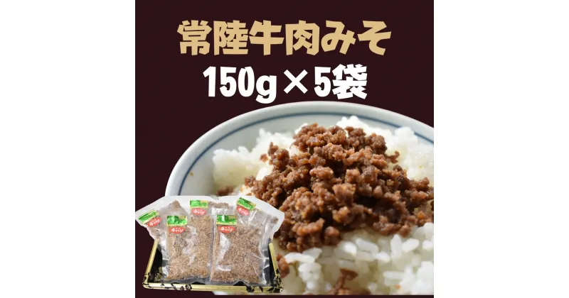 【ふるさと納税】 常陸牛 肉みそ 150g×5袋 | DH-9