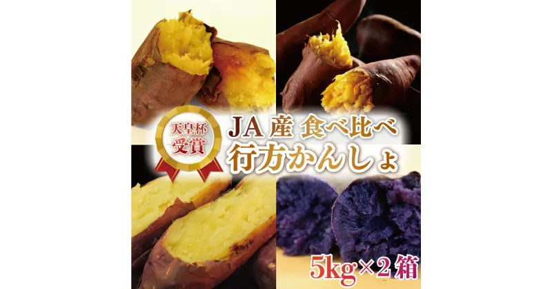 【ふるさと納税】【2025年1月より順次発送】『天皇杯受賞』JA産食べ比べ「行方かんしょ」約5kg×2箱(AE-60)