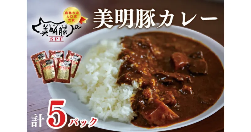 【ふるさと納税】【美明豚】カレー5袋｜DT-44