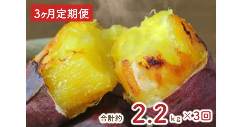 【ふるさと納税】【3ヶ月定期便】熟成紅はるかの冷凍焼き芋約2kg＋おまかせ品種さつまいも　合計約2.2kg！(EY-8)