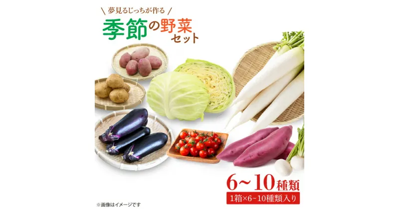 【ふるさと納税】夢見るじっちが作る季節の野菜セット　6～10種類入り1箱（CN-5）