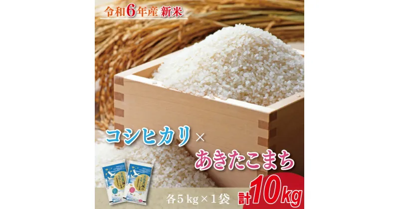 【ふるさと納税】★新米★【数量限定】R6年産 コシヒカリ 5kg＋あきたこまち 5kg　茨城県産米　おいしさ食べ比べセット(HA-1)