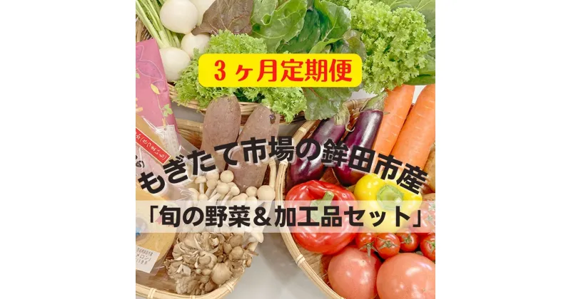 【ふるさと納税】〈3ヶ月定期便〉旬の野菜8~10品目&加工品1~2品目セット 農業王国 鉾田市