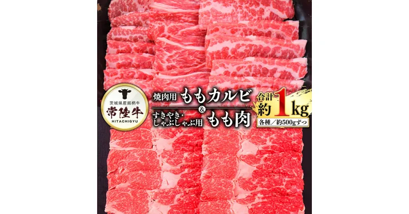 【ふるさと納税】常陸牛モモカルビ500g+常陸牛もも（すきやき・しゃぶしゃぶ用）500g