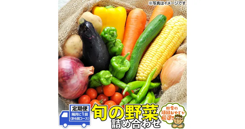 【ふるさと納税】田舎の頑固おやじ厳選！【定期便】旬の野菜詰め合わせセット 隔月に1回(計6回コース)