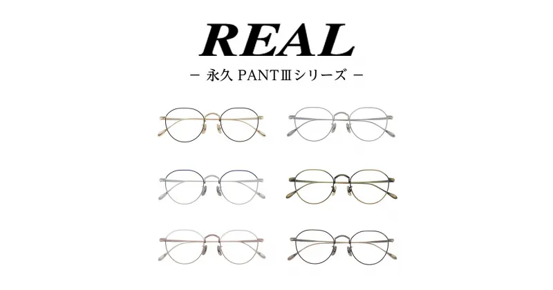 【ふるさと納税】【 リアル メガネ タートル 】REAL 永久 PANTIII 度無しブルーライトカットレンズ ＆ 老眼レンズ 対応 眼鏡 めがね メガネ メガネフレーム 国産 鯖江製 鯖江 ブルーライトカット 老眼