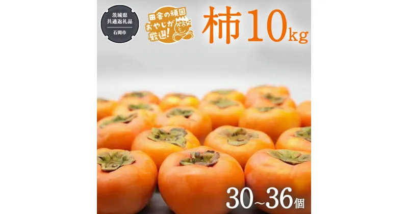 【ふるさと納税】柿 10kg（30〜36個）【令和6年10月より発送開始】（茨城県共通返礼品：石岡市産） 果物 フルーツ 茨城県産