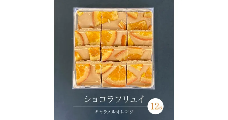 【ふるさと納税】ショコラフリュイ キャラメルオレンジ 12枚 チョコレート チョコ スイーツ デザート 高級 ギフト 贈り物 お礼 プレゼント 手土産 お菓子