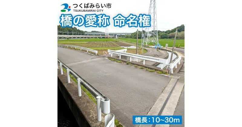 【ふるさと納税】つくばみらい市 橋の愛称 命名権 （橋長10m～30m） 命名権 命名 橋 名づけ 権利 広告 ネーミングライツ