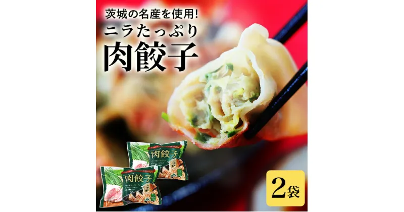 【ふるさと納税】【数量限定】 ニラたっぷり肉餃子 2袋 肉餃子30個×2袋 60個 ぎょうざ ギョウザ 餃子 ニラ にら ローズポーク 豚肉 小美玉産 茨城県産 名産 冷凍 17-U