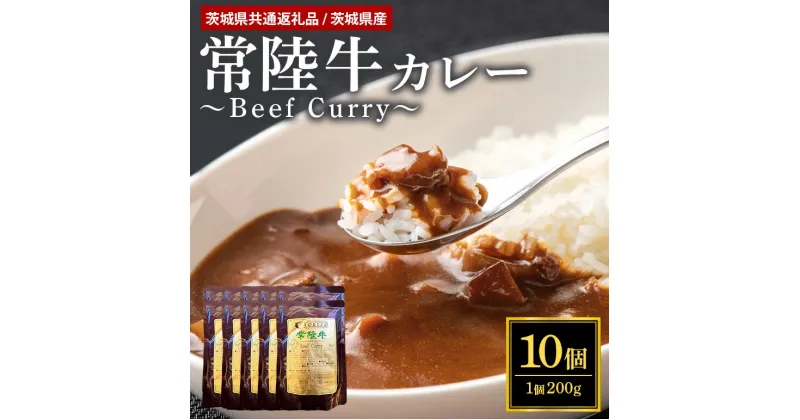 【ふるさと納税】鳥惣こだわり常陸牛カレー 200g×10個 （茨城県共通返礼品）常陸牛 レトルトカレー ビーフカレー レトルト カレー 58-A