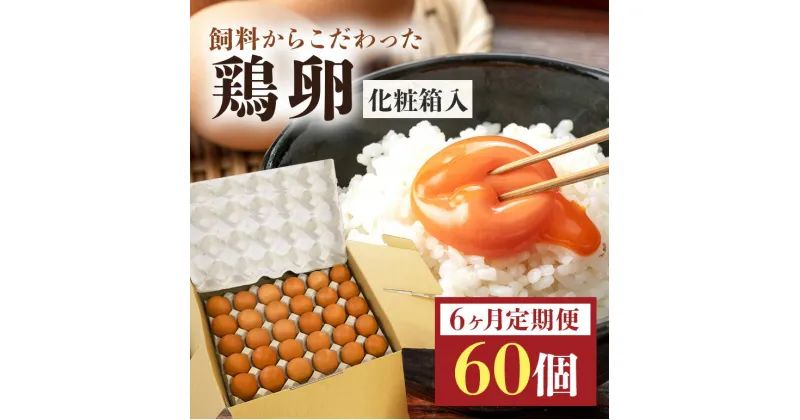 【ふるさと納税】鶏卵60個入り化粧箱 【6ヶ月定期便】 鶏卵 60個 化粧箱入り 卵 生卵 60ヶ たまご タマゴ 玉子 国産 茨城県産 健康 美容 ご飯 すき焼き 目玉焼き 卵焼き 玉子焼き たまご焼き 創業40年以上の老舗・石川養鶏の新鮮で濃厚なたまご 16-D