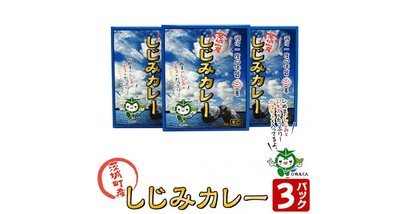 【ふるさと納税】004茨城町産しじみカレー3パックセット