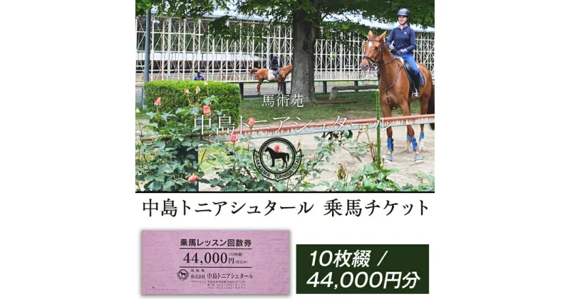 【ふるさと納税】274中島トニアシュタール　乗馬チケット　10枚（44,000円分）