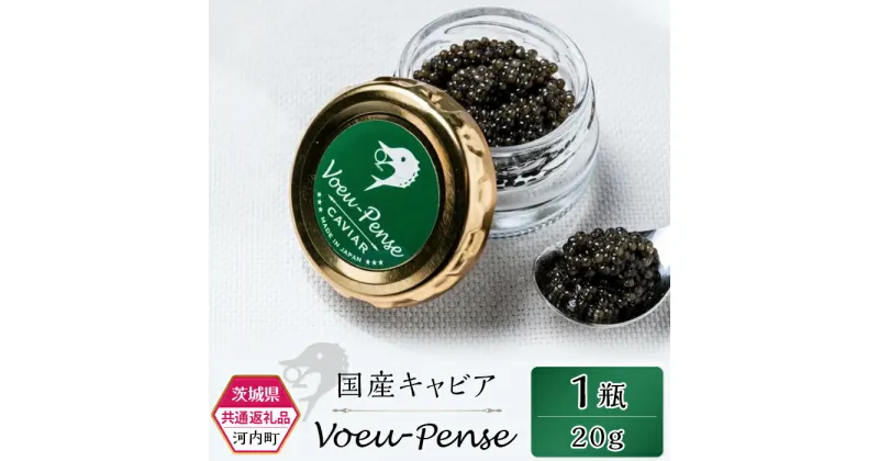 【ふるさと納税】キャビア 国産 希少 高級 食材 チョウザメ 20g 贈答 プレゼント キャビアフィッシュカンパニー 384 国産キャビア VoeuPense 【茨城県共通返礼品/河内町】