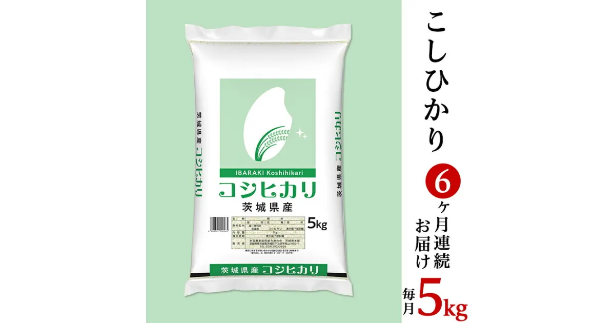 【ふるさと納税】米 白米 精米 コシヒカリ 5kg 定期便 6ヶ月 467 こしひかり5kg 定期便 【6カ月連続お届け】 令和6年