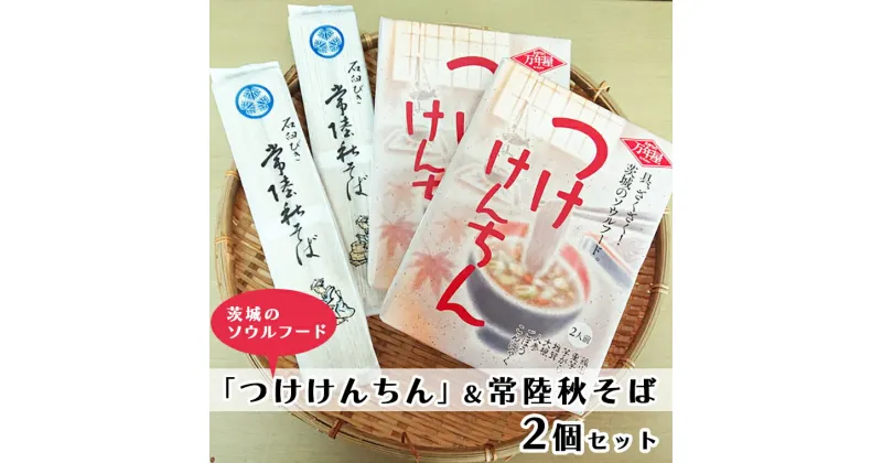 【ふるさと納税】 つけけんちん そば 2人前 ×2個 セット 常陸 秋そば 茨城 郷土料理 蕎麦 けんちん汁