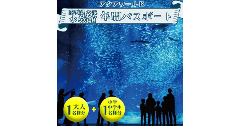 【ふるさと納税】アクアワールド茨城県大洗水族館 年間パスポート 大人1名 小・中学生1名 大洗 チケット 券 アクアワールド 水族館