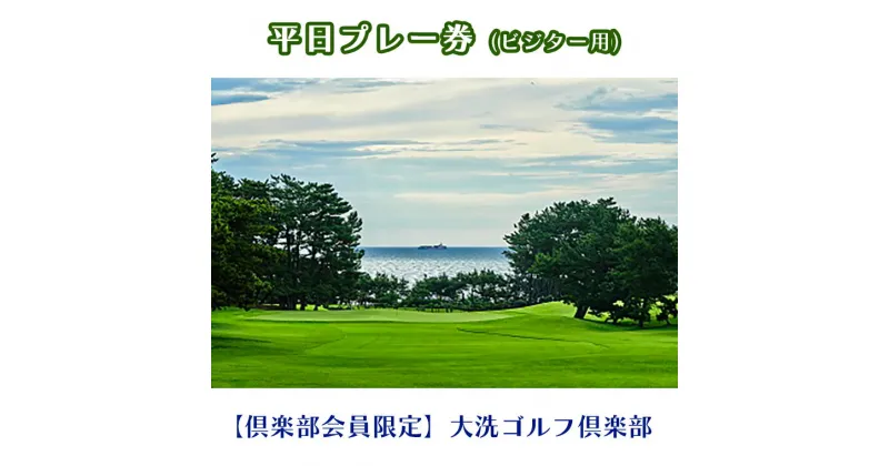 【ふるさと納税】 【倶楽部会員限定】 大洗ゴルフ倶楽部 平日プレー券(ビジター用) ゴルフ場 利用券